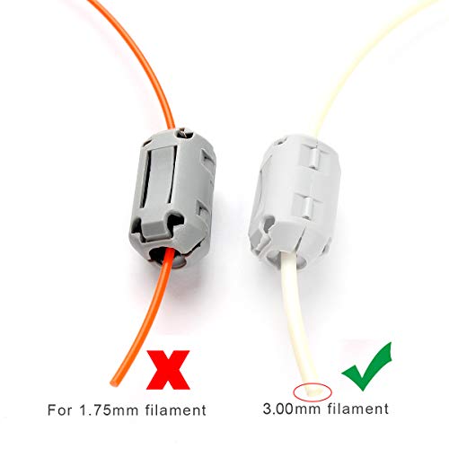 FYSETC 3D Printer Accessories 3.0mm Filament Filters Gray Cleaner Blocks Flame Resistant Rubber Foam for Wiped Off Debris Compatible with PLA ABS PETG or Other Printing Filaments 3Pcs - Thumbnail 2