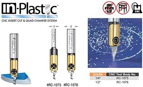 Miniatura 4 de Amana Tool - Cuchillo de doble chaflán de 6 0.118 in (RCK-439), grado industrial