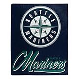 Northwest Seattle Mariners Super Plush Royal Raschel Throw Blanket, 50' x 60', Signature