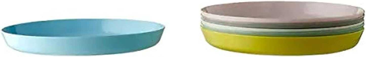 Plastic Plate - Pack of 6, Multicolour