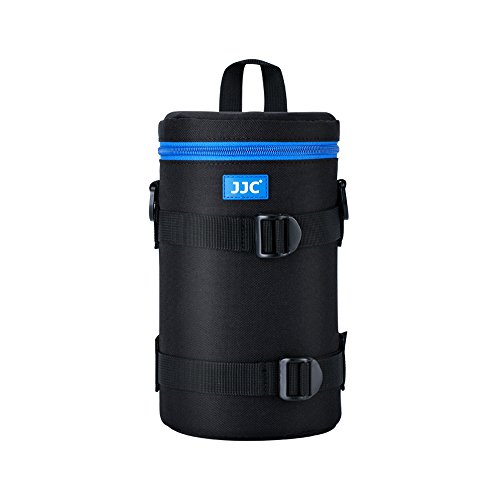 Image of JJC Deluxe Lens Case Pouch Bag for Canon EF 100-400mm f4.5-5.6L IS USM /EF 70-200mm f2.8L, RF 600mm f11 IS STM, Nikon AF 80-200mm f2.8D /AF-S 70-200mm f /2.8G & More Lenses Below 4.3 inch x 8.8 inch(D x L)