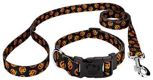 Country Brook Petz - Happy Jack Deluxe Dog Collar and Leash - Hal...