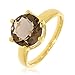Produktbild XEN Ring mit 10 mm Rauch-HT Quarz ca. 3,6 ct. gelbvergoldet 58 (18.5)
