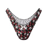 Landofgenie Diskretes Tucking Gaff Höschen für Crossdresser Shaping Unterwäsche Bedruckte Hiding Gaff Unterhosen für Transgender, Schwarz, S