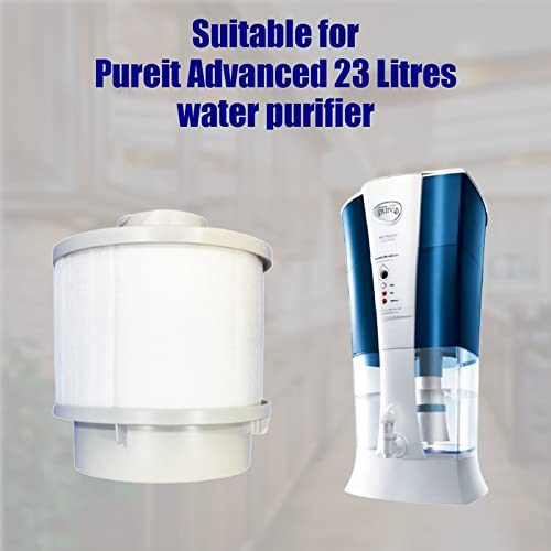 Image of Pleated Filter (Mfm) Suitable With Hul Pureit Advanced 23 Litres Water Purifier ,activated carbon, White