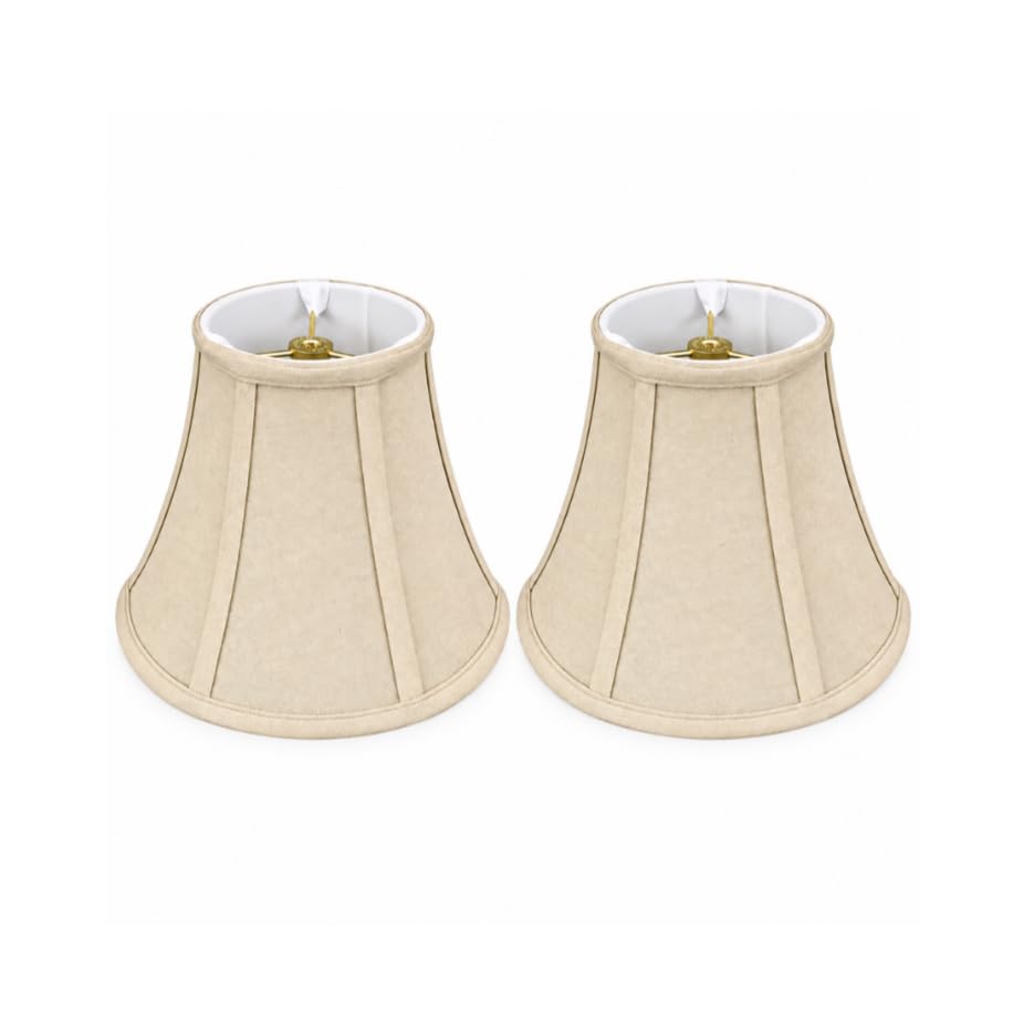 Royal Designs, Inc. BSO-704-14LNBG-2 True Bell Basic Lamp Shade, 7 x 14 x 11.5, Linen Beige, 2-Pack