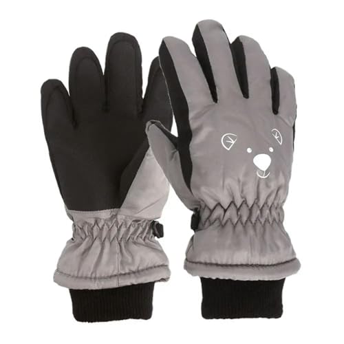 Guantes para niños de esquí impermeables con dibujos animados 2