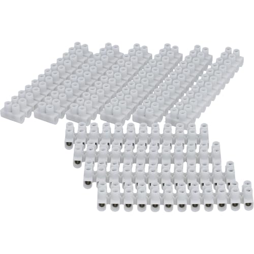 UNITEC Lüsterklemme 10 Stück | 12 polig | bis 380 Volt einsetzbar | 1,0 - 2,5 mm²...