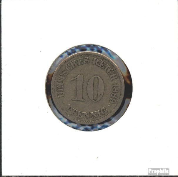 10 Pfennig Petit Reich Adler 1875 pour album numismatique Empire