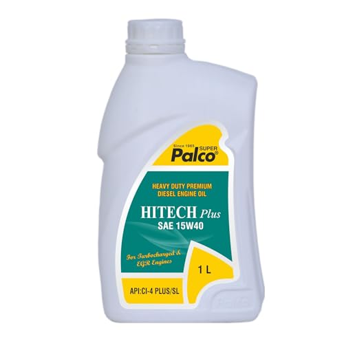 Image of PALCO Hitech Plus 15W40 Diesel Engine Oil 1 Litre for Heavy Duty Cars, Commercial Vehicles & Turbocharged Diesel Engines, EGR Compatible