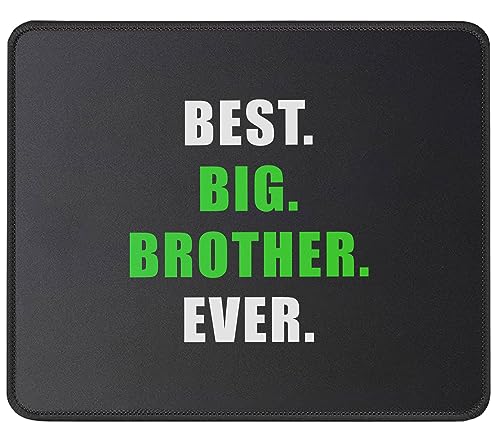 Meilleur Big Brother De Tous Les Temps (Drôle) Tapis De Souris Résistant À Usure Mouse Pad Petit Mousepad pour Ordinateur Voyage Bureau 25X30Cm
