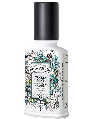 Poo-Pourri Before-You-Go Toilet Spray Bottle, 4 oz, Vanilla Mint
