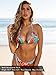 RELLECIGA Blue Floral Brazilian Bikini Triangle Top Wavy Sexy Teeny Swimsuit Size...