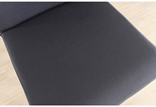 Housse de chaise de bar gris foncé Lot de 6 pour tabouret bas - 8