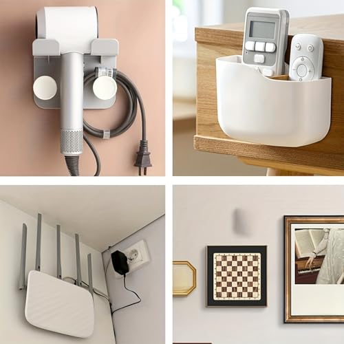 trabag 20 Stück Selbstklebende Haken, Klebehaken Transparent Ohne Bohren, kein Bohren erforderlich (max. Belastbarkeit 5 kg), Wandhaken haken selbstklebend für Steckdosen, Badspiegel, Bilderrahmen