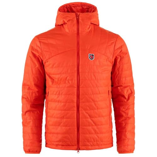 Fjällräven Herren Expedition X-Lätt Hoodie Jacke, Flame Orange, L