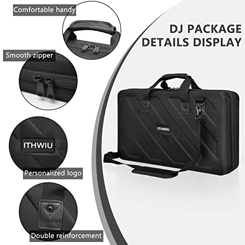 Image of Lightweight Molded Hard Storage Case Fits for Pioneer RX, SX, SX2, SX3, Denon MC7000, FLX6 (L-27.2x 15.7 x 4 Inch)