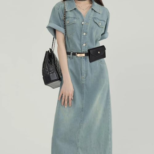 Image of Aurolran Women's Leather Belt with Buckle - Ideal for Dresses, Jeans, and Coats