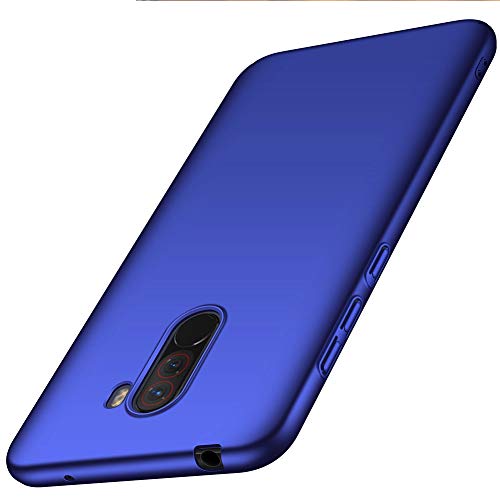 ORNARTO Funda Xiaomi Pocophone F1 6,18',F1 Carcasa [Ultra-Delgado] [Ligera] Mate Anti-arañazos y Antideslizante Protectora Sedoso Caso para Xiaomi Pocophone F1(2018) 6,18 Pulgadas Azul