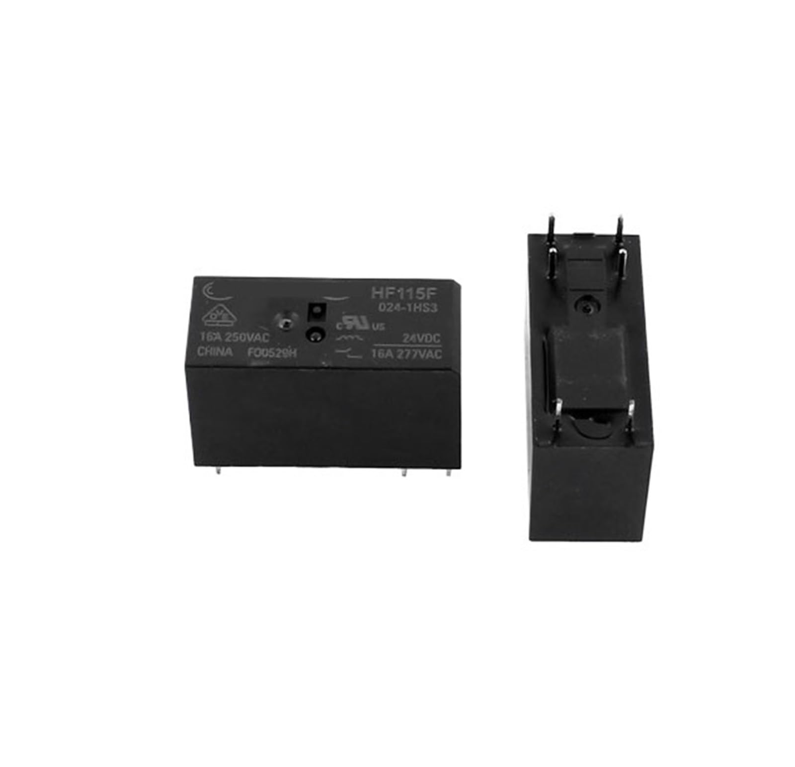 Relais de puissance HF-115F-024-1HS3 24V 16A SPST NO pour circuit imprimé 6 broches - 5