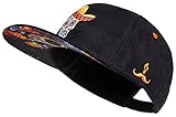 Cadency® Snapback Cap Mexican Skull, Suede, Schwarz, Unisex, Größenverstellbar