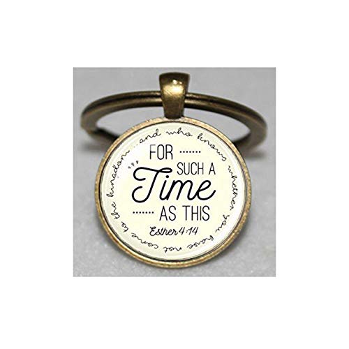 For Such A Time As This Pendant Esther Pendant Scripture Pendant Christian Jewelry Inspirational Gift Christian Gift Scripture Keychain