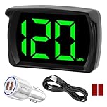 Digital GPS Speedometer Car MPH HUD Display with LED Large Font Display, GPS Heads Up Displays for Cars, Trucks, Suvs, Motorcycles Speedo Head Up Screen, USB Plug Play (with Car Charge Adapter MPH)