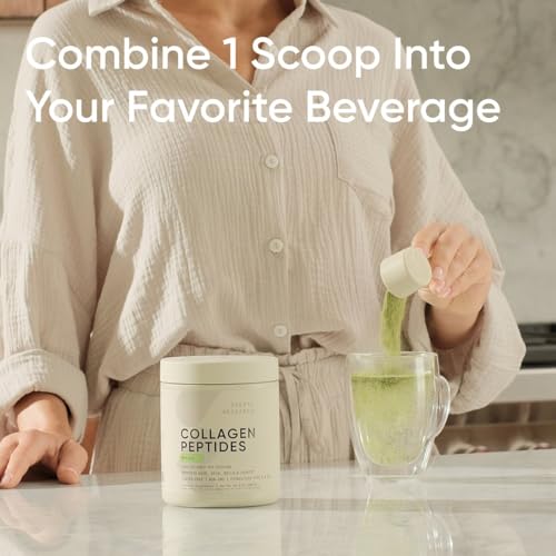 image for Sports Research Premium Collagen Peptides Powder and Organic Matcha Gr