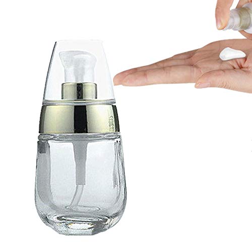 Preisvergleich Produktbild WFWUK Lotion Pump Flasche Drücken Sie die Pumpflasche Reisebehälter-Emulsion Auslaufsichere Pumpflasche Kosmetik-Lotion Nachfüllbare Pumpflaschen