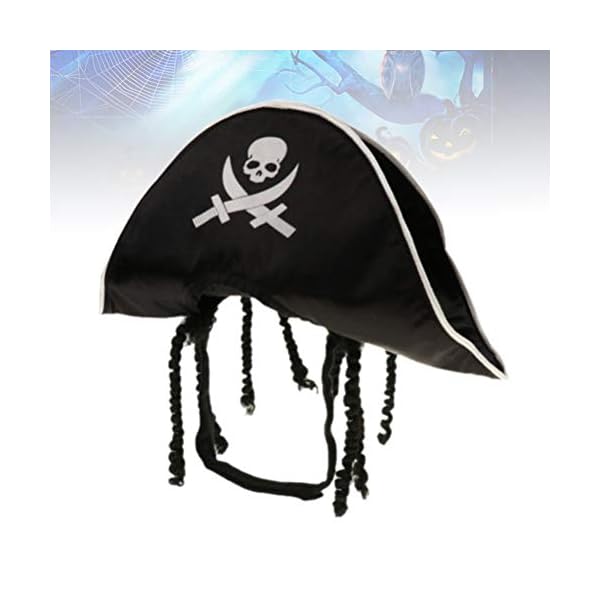 Amosfun pet pirate hat dog cat captain cap halloween pirate cosplay costume halloween party hat dress up costume accessories - image 5