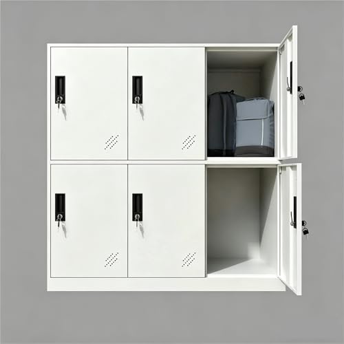 MECOLOR 4,6,9 Puertas de Metal Armario de Oficina empleados Uso pequeños armarios Dormitorio Cubos,...