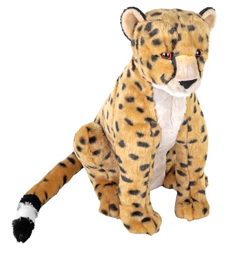 Wild Republic Artist Collection Cheetah, Stuffed Animal, 13 Inches, Plush Toy, Fill is Spun Recycled Water Bottles