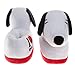 Josmo Peanuts Snoopy House Slippers Cozy Plush House Shoes Fuzzy Socks Cute Indoor Slip-On Slippers - 3D White (Size 13-1 Little Kid)