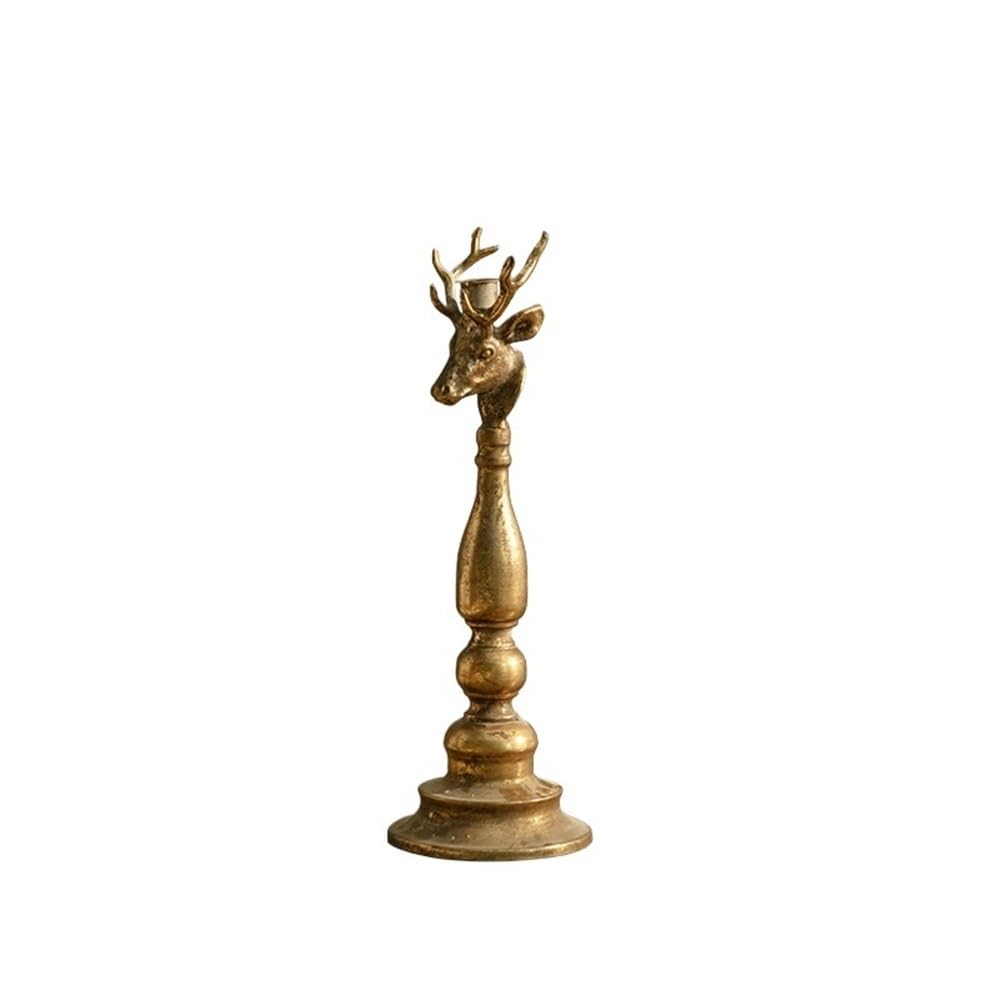 Soporte de Velas Candelabro Dorado for decoración del hogar Boda Decorativo(Grande)