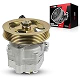 Torchbeam Power Steering Pump Compatible with Forester 2009-2013 Impreza 2008-2014 Outback 2005-2009, Car Power Steering Replacement Parts for OEM 21-5196, Steering Pump Assist with Pulley