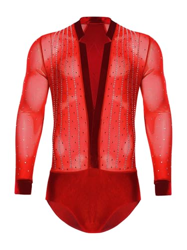 Costume de danse latine homme ranrann pour spectacle et entraînement