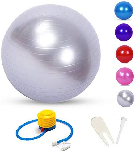 Exercise Ball Birthing Ball Fitness Ball Stability Ball Balance Ball Yoga Ball- Quick Pump Included - Anti Burst Professional Quality Design