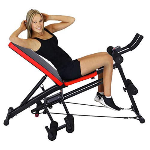 8 IN 1 Abdominal Trainers Push Ups Workout Beauty Waist Machine Height Adjustable Trainer Sit-up Exerciser for Home Gym,Dumbbell Bench