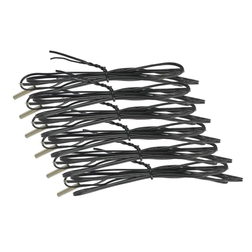 Aideepen 6 unidades NTC 10 K 1 m Digital Temperature Sensor Probe  50 ℃ ~ 99 ℃, precisión de medición ± 1 °C, resolución 0,1 °C