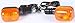 K&S Technologies K&S Universal Signal Lights Carbon W/Amber Lens - 25-7001