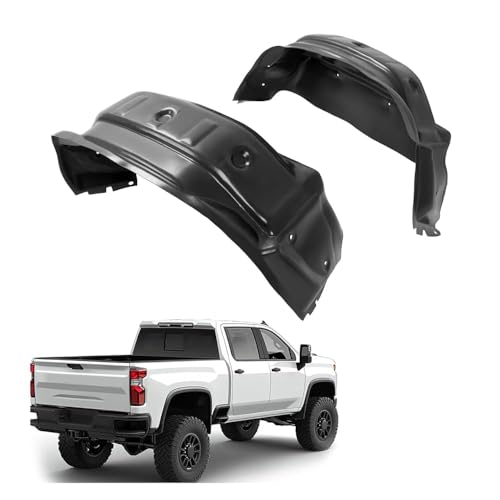 JMTAAT Rear Wheel Liner Guard Compatible with 2020-2024 Chevrolet Chevy Silverado 2500HD 3500 HD Wheel Well Cover Liner Driver & Passenger Side