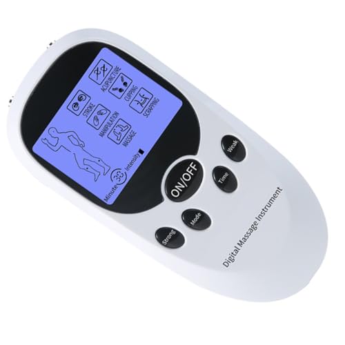 GLSTOY Masajeador Descontracturante Dc Mini Multifunción Blanco, Dispositivo de Masaje Muscular Estimulación, Aparato de Masaje Abdominal y Fisioterapia para Hombros y Cintura GLSTOY Masajeador Descontracturante Dc Mini Multifunción Blanco, Dispositivo de Masaje Muscular Estimulación, Aparato de Masaje Abdominal y Fisioterapia para Hombros y Cintura