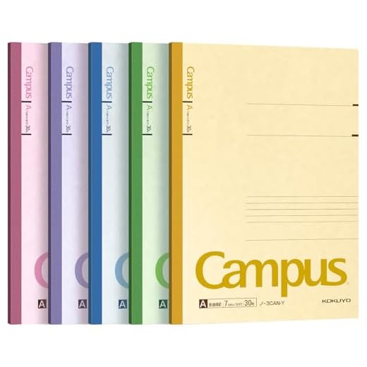Fem böcker set rå 3CAX5 30 stycken Kokuyo Campus No. 6 semi-B5 en ruled line (japan import) av "Kokuyo Co., Ltd. "