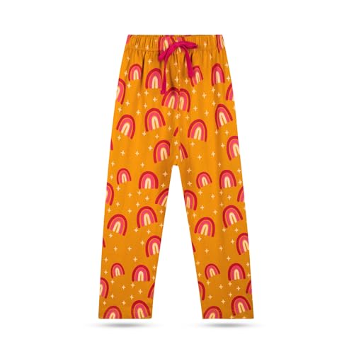 Image of T2F Girls Regular Fit Cotton Printed Track Pants (Pack of 5)