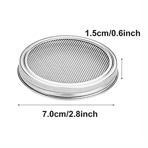 kekafu Pacote com 6 tampas de germinação de aço inoxidável, tampas de broto, kit de germinação, seme
