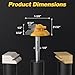 REKCKRUL Professional 45 Degree Lock Miter Router Bit - Carbide Tipped, 1/4