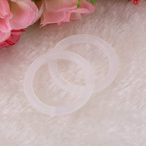 20 STÜCKE Sichere Schnuller Halter O Ringe Schnuller Dummy Zubehör Kette Clips Adapter Halter für Baby(Transparent)