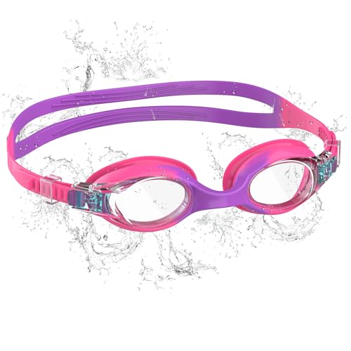 Lunette piscine enfant petite monture de 6 a 14 ans avec vision claire anti-uv