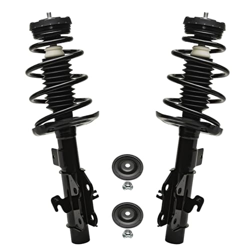 Image of Detroit Axle - 3.6L 8pc Front Suspension Kit for 2010 2011 2012 Chevrolet Camaro, Struts w /Coil Spring Sway Bars Tie Rods Replacement Quick Install Ready Struts Shocks Assembly