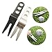 GANPUB 1Pc Silver Golf Ball Fork Pivot Divot Repair Tool Compatible Golf Divot Tools On-Course Accessories Divot Tools Ball Markers